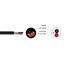 Kramer Audio/Kontroll/Mik Kabel - 1 Par Trommel 20AWG 300 m Sort